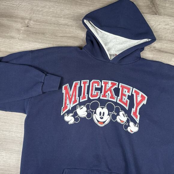 Walt Disney Designs Adult Size XL Hoodie Mickey Mouse Vintage 90S Made In USA - Picture 1 of 15